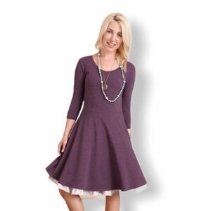 Matilda Jane Queen of Hearts Purple Dress